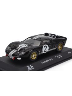   Edicola - FORD USA GT40 MKII 7.0L V8 TEAM SHELBY AMERICAN INC. N 2 WINNER 24h LE MANS 1966 BRUCE McLAREN - CHRIS AMON BLACK WHITE
