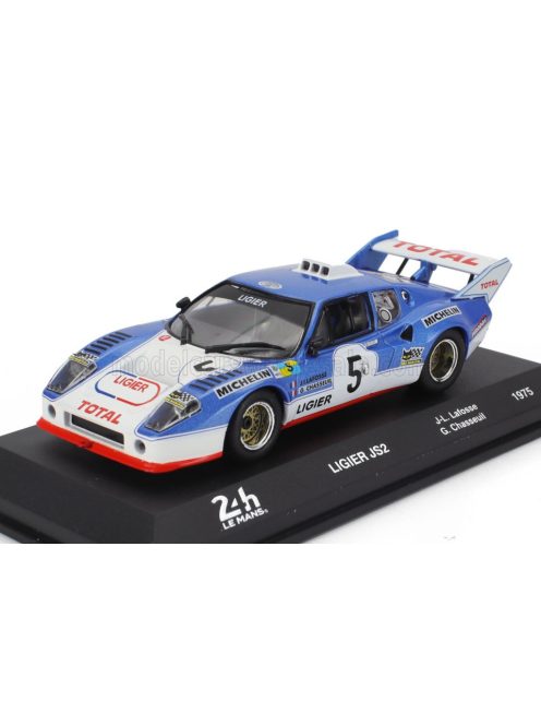 Edicola - LIGIER JS2 3.0L V8 TEAM AUTOMOBILES LIGIER GITANES N 5 2nd 24h LE MANS 1975 JEAN LOUIS LAFOSSE - GUY CHASSEUIL BLUE WHITE