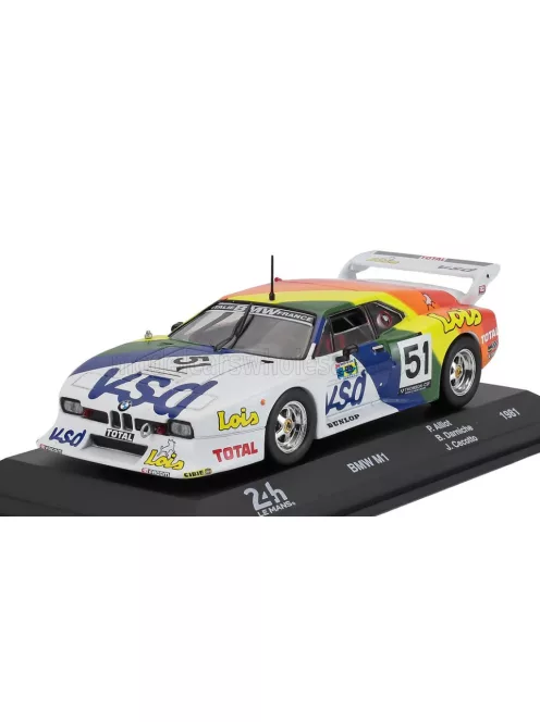 Edicola - BMW M1 M88 3.5L S6 TEAM ORECA N 51 24h LE MANS 1981 PHILIPPE ALLIOT - BERNARD DARNICHE - JOHNNY CECOTTO WHITE