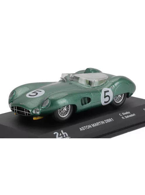 Edicola - ASTON MARTIN DBR1 3.0L SPIDER TEAM DAVID BROWN RACING DEPT. N 5 WINNER 24h LE MANS 1959 ROY SALVADORI - CARROLL SHELBY GREEN