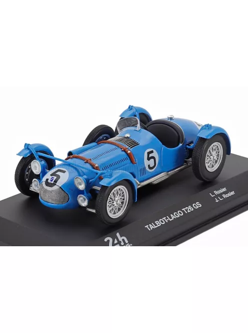Edicola - TALBOT LAGO T26GS TEAM LOUIS ROSIER N 5 WINNER 24h LE MANS 1950 LOUIS ROSIER - JEAN LOUIS ROSIER LIGHT BLUE
