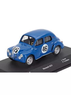   Edicola - RENAULT 4CV TEAM J.L.V. SANDT N 46 24h LE MANS 1950 JEAN SANDT - HERVE COATALEN BLUE