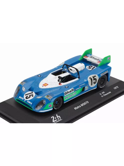 Edicola - MATRA SIMCA MS670 3.0L V12 TEAM EQUIPE MATRA-SIMCA SHELL N 15 WINNER 24h LE MANS 1972 - HENRI PESCAROLO - GRAHAM HILL BLUETTE WHITE