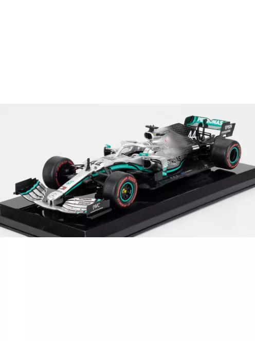 Edicola - MERCEDES GP F1 W10 EQ POWER+ TEAM AMG PETRONAS MOTORSPORT N 44 WORLD CHAMPION SEASON 2019 LEWIS HAMILTON - BLISTER BOX SILVER BLACK