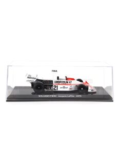   Edicola - WILLIAMS F1  FW04 N 21 SEASON 1975 JACQUES LAFFITE - CON VETRINA - WITH SHOWCASE RED WHITE