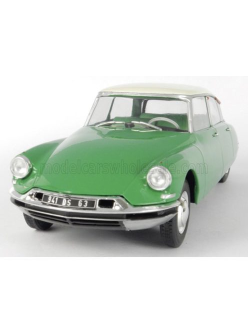 Edicola - CITROEN DS19 1956 - CON VETRINA - WITH SHOWCASE GREEN WHITE
