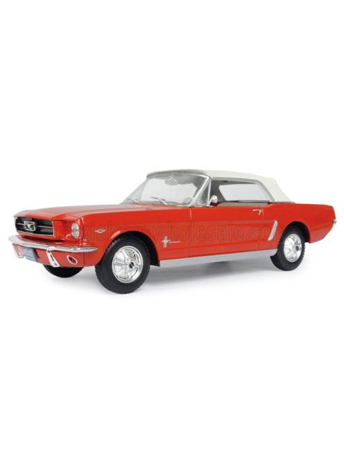 Edicola - FORD USA MUSTANG 1965 - CON VETRINA - WITH SHOWCASE RED WHITE