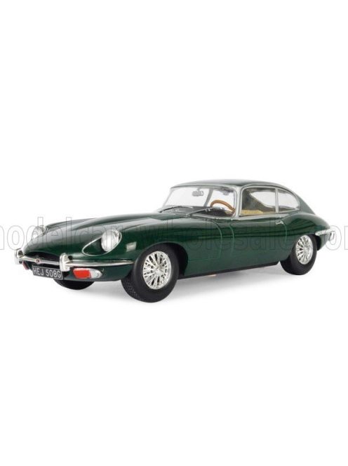 Edicola - JAGUAR E-TYPE 2-SERIES COUPE 1969 - CON VETRINA - WITH SHOWCASE GREEN