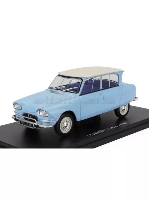 Edicola - CITROEN AMI 6 1961 - CON VETRINA - WITH SHOWCASE LIGHT BLUE WHITE