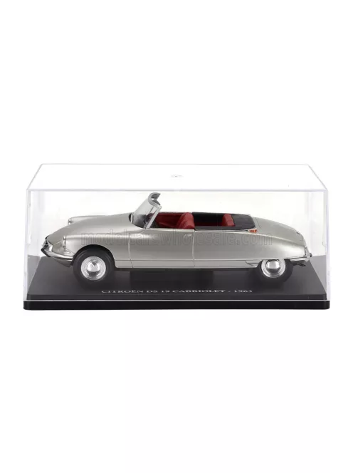 Edicola - CITROEN DS19 CABRIOLET OPEN 1963 - CON VETRINA - WITH SHOWCASE SILVER