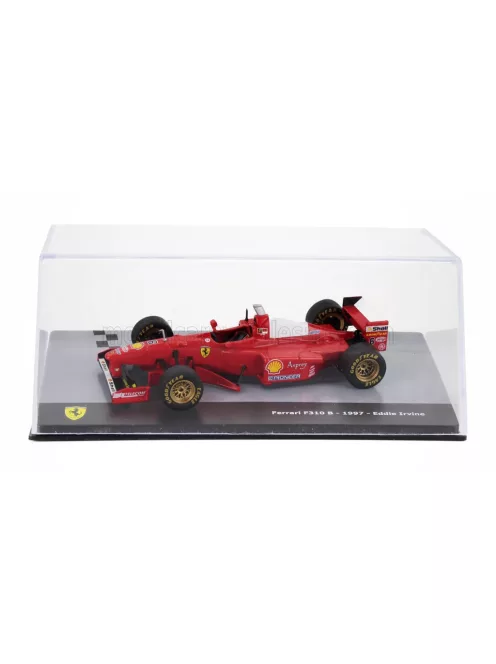 Edicola - FERRARI F1 F310B N 6 SEASON 1997 EDDIE IRVINE - CON VETRINA - WITH SHOWCASE RED