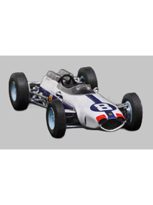 Edicola - FERRARI F1 512 N 8 3rd MEXICO GP 1964 LORENZO BANDINI - CON VETRINA - WITH SHOWCASE WHITE BLUE