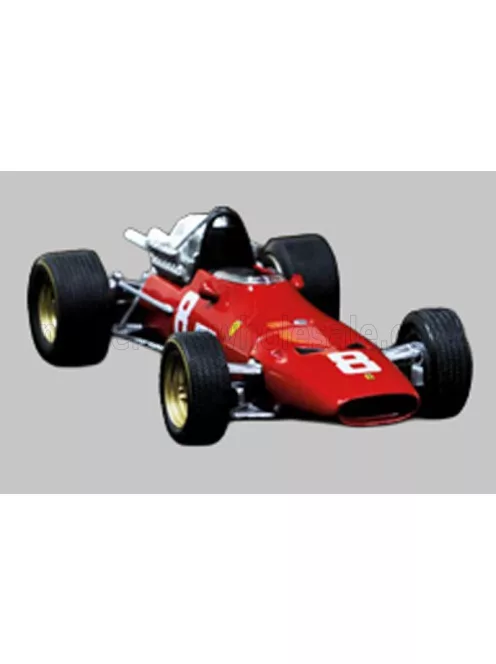 Edicola - FERRARI F1 312 F1-67 N 8 SEASON 1967 CHRIS AMON - CON VETRINA - WITH SHOWCASE RED