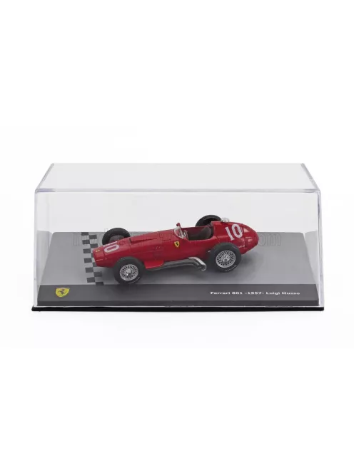 Edicola - FERRARI F1 801 N 10 SEASON 1957 LUIGI MUSSO - CON VETRINA - WITH SHOWCASE RED
