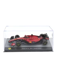   Edicola - FERRARI F1 SF-23 TEAM SCUDERIA FERRARI N 16 SEASON 2023 CHARLES LECLERC - CON VETRINA - WITH SHOWCASE RED BLACK