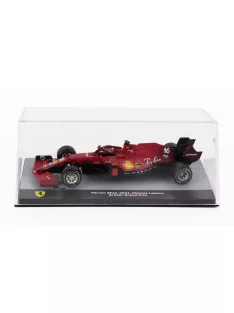   Edicola - FERRARI F1 SF21 TEAM SCUDERIA FERRARI MISSION WINNOW N 16 2nd SILVERSTONE BRITISH GP 2021 CHARLES LECLERC - CON VETRINA - WITH SHOWCASE RED BLACK