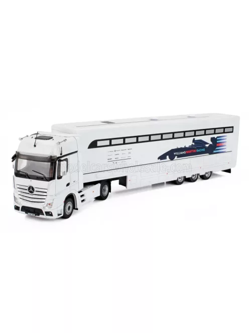 Edicola - MERCEDES BENZ ACTROS TRUCK CAR TRANSPORTER F1 TEAM MARTINI RACING SEASON 2016 WHITE