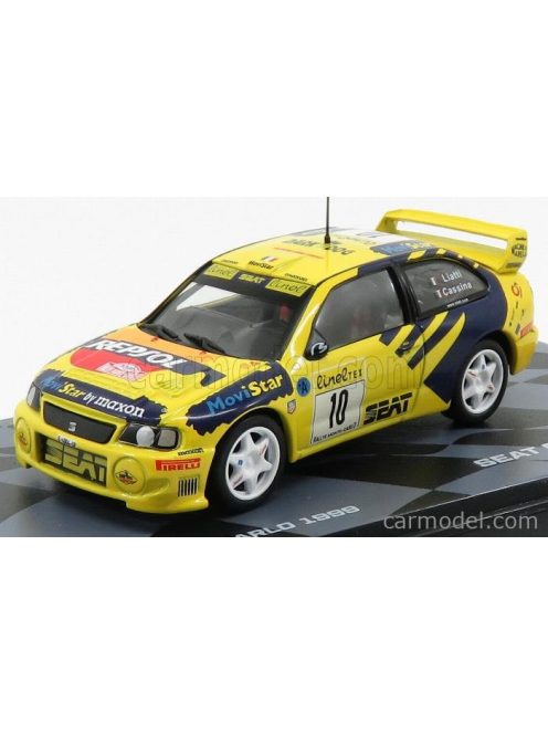 Edicola - Seat Cordoba Wrc Repsol N 10 Rally Montecarlo 1999 P.Liatti - C.Cassina Yellow Blue