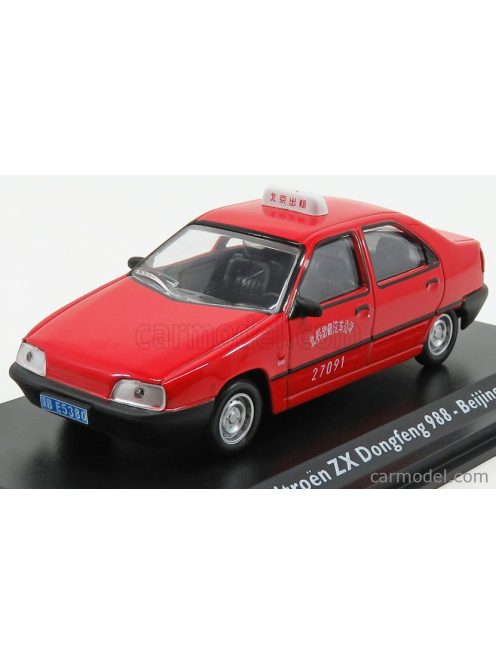 Edicola - Citroen Zx Berlina Taxi Dongfeng 988 Beijing 2000 Red