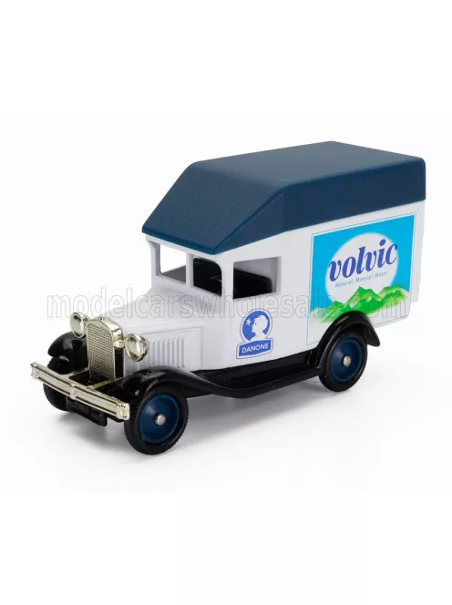 Edicola - FORD USA MODEL A VAN TRUCK VOLVIC 1930 (cm 8.2) WHITE BLACK BLUE