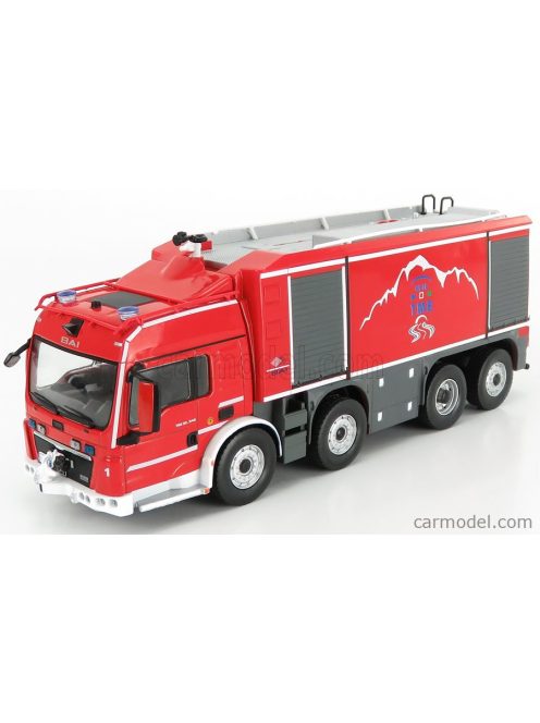 Edicola - Man Special Bai Tgs Tanker Truck Italy France 2013 Red Silver
