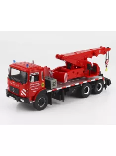  Edicola - SAVIEM EPG TRUCK AUTOGRU CRANE SAPEURS POMPIERS FRANCE 1971 RED SILVER