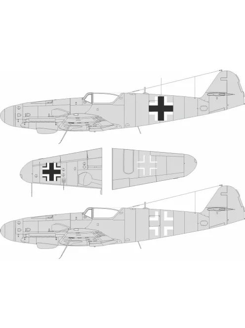 Eduard - Bf 109G-5/6 national insignia for Airfix