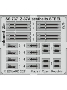 Eduard - Z-37A seatbelts STEEL for EDUARD
