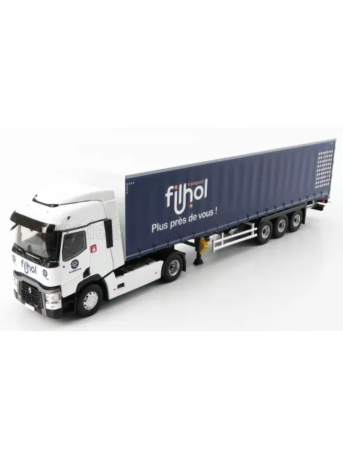 Eligor - RENAULT T460 TRUCK TELONATO FILHOL TRANSPORTS 2016 WHITE BLUE