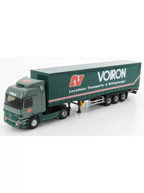 Eligor - MERCEDES BENZ ACTROS 1844 TRUCK TELONATO VOIRON TRANSPORTS 2008 2 TONE GREEN