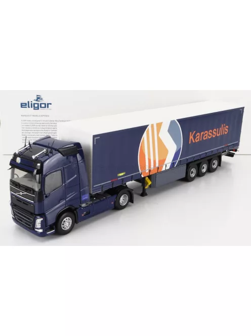 Eligor - VOLVO FH4 500 TRUCK TELONATO KARASSULIS TRANSPORTS 2020 BLUE