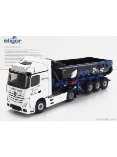   Eligor - Mercedes Benz Actros 5 1851 Truck Cassone Ribaltabile Activ Trans 2022 White