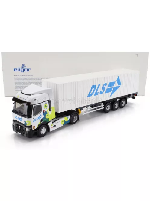 Eligor - RENAULT T480 TRUCK CASSONATO DLS TRANSPORTS 2021 WHITE