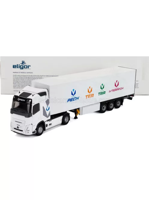 Eligor - VOLVO FH AERO TRUCK CASSONATO PECH TRANSPORTS 2024 WHITE