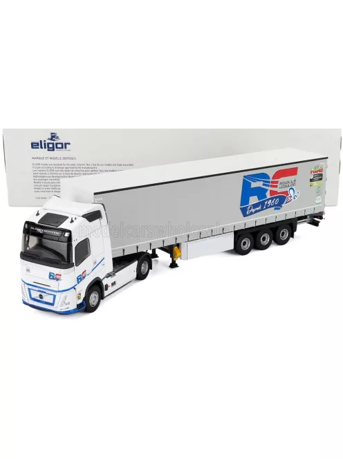 Eligor - VOLVO FH AERO 500 TRUCK TELONATO ROUILLE & COULON TRANSPORTS 2024 WHITE GREY