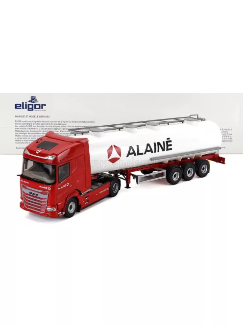 Eligor - DAF XG TANKER TRUCK ALAINE TRANSPORTS 2021 RED WHITE