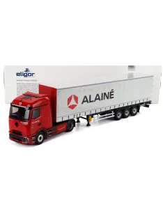   Eligor - MERCEDES BENZ E-ACTROS 600 TRUCK TELONATO ALAINE TRANSPORTS 2025 RED GREY