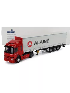   Eligor - RENAULT T480 TRUCK TELONATO ALAINE TRANSPORTS 2021 RED GREY