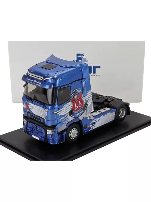 Eligor - RENAULT T-LINE HIGH TRACTOR TRUCK 2-ASSI ROUTE 66 2023 BLUE MET
