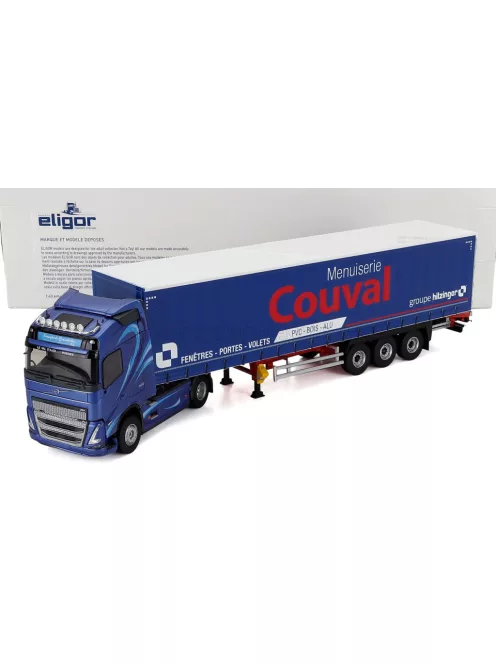 Eligor - VOLVO FH 500 TRUCK TELONATO COUVAL TRANSPORTS 2020 BLUE MET