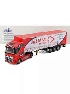   Eligor - DAF XG TRUCK TELONATO ALLIANCE TRANSPORTS 2021 RED WHITE