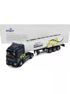  Eligor - RENAULT T480 TANKER TRUCK ARTIS BIO 100 TRANSPORTS 2021 BLUE WHITE
