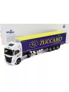   Eligor - IVECO FIAT S-WAY NP TRUCK TELONATO ZUCCARO TRANSPORTS 2020 WHITE BLUE