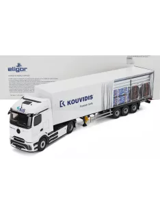  Eligor - MERCEDES BENZ E-ACTROS 600 TRUCK TELONATO KOUVIDIS TRANSPORTS 2025 WHITE