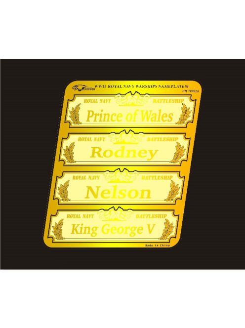 Flyhawk - WWII Royal Navy Warships Nameplates I
