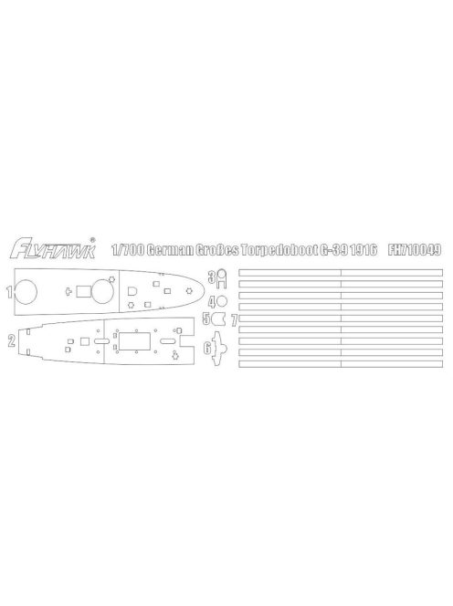 Flyhawk - Torpedoboot G-39 Paint Mask