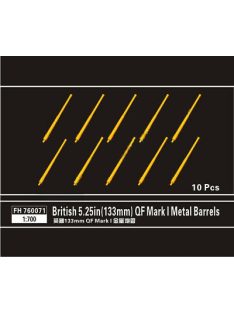 Flyhawk - British 5.25In 133mm Qf Mark I Metal Barrels