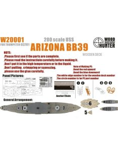 Flyhawk - Battleship USS Arizona BB39 Wood Deck