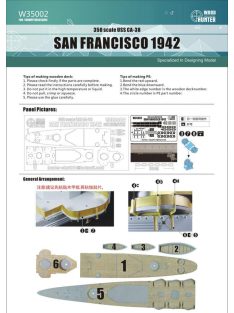 Flyhawk - USS CA-38 San Francisco 1942 Wood Deck 
