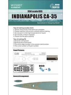 Flyhawk - USS Indianapolis Ca-35 Wood Deck